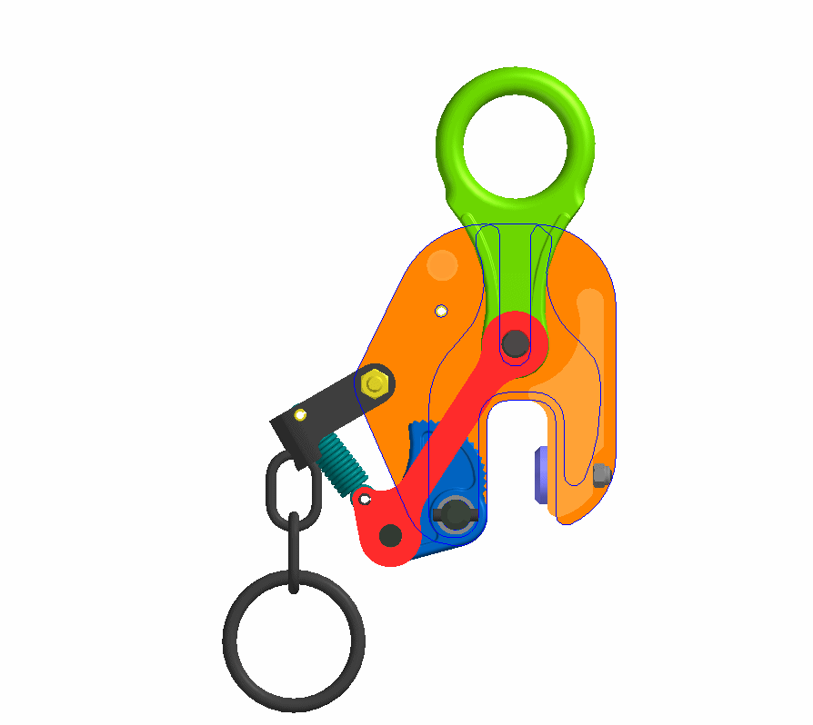 豎吊鋼板鉗如何利用重物重量